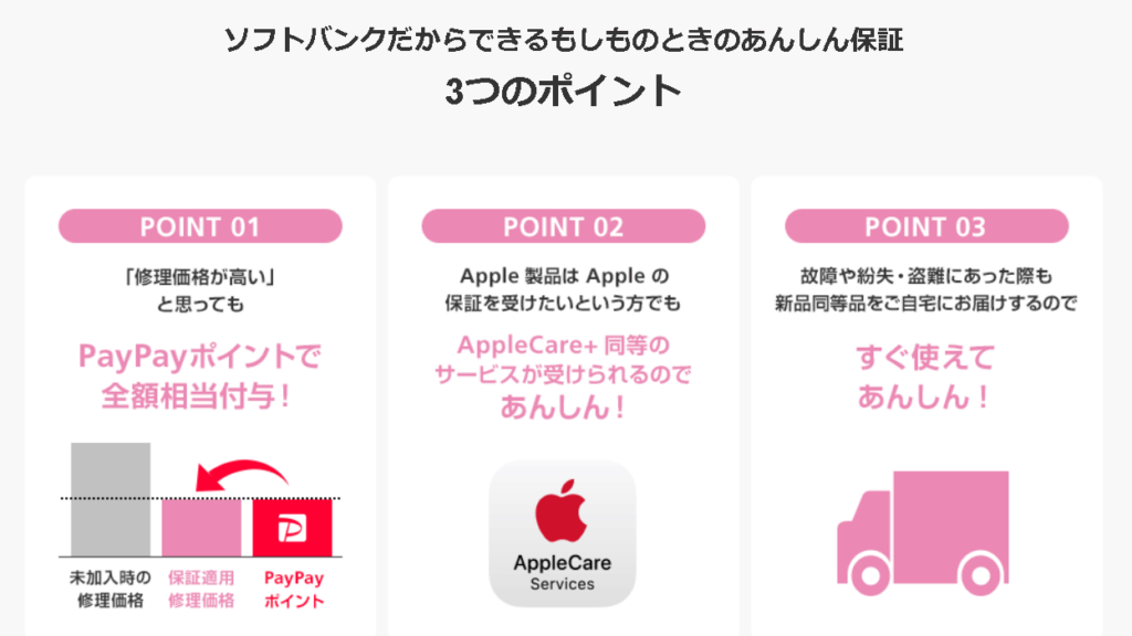 ソフトバンク iphone あんしん 保証 パック