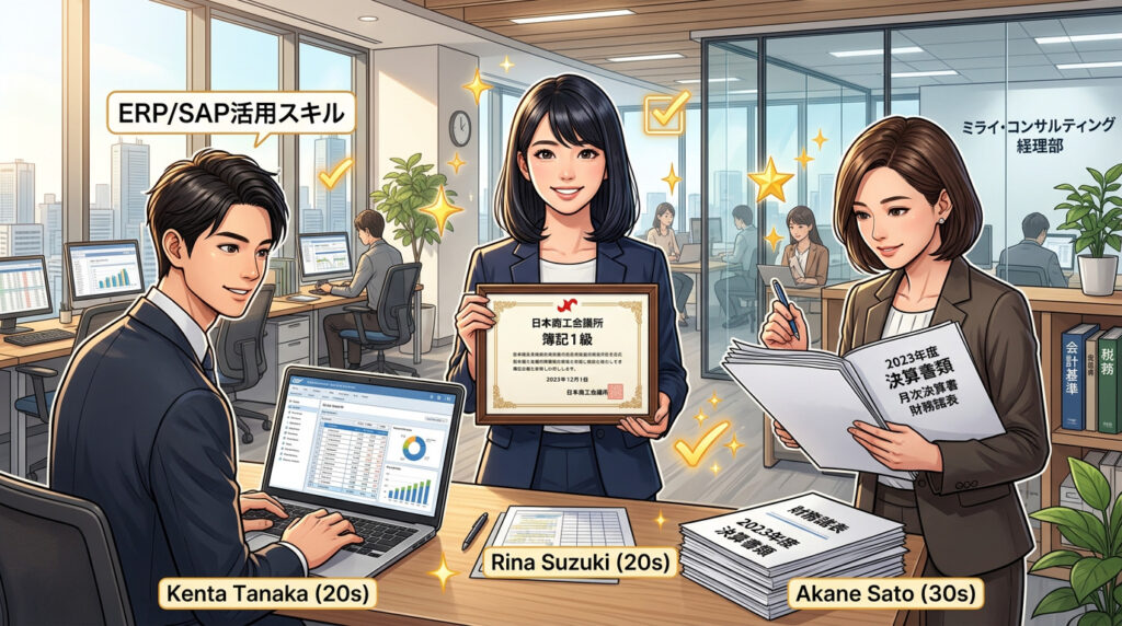 経理 引く手あまた